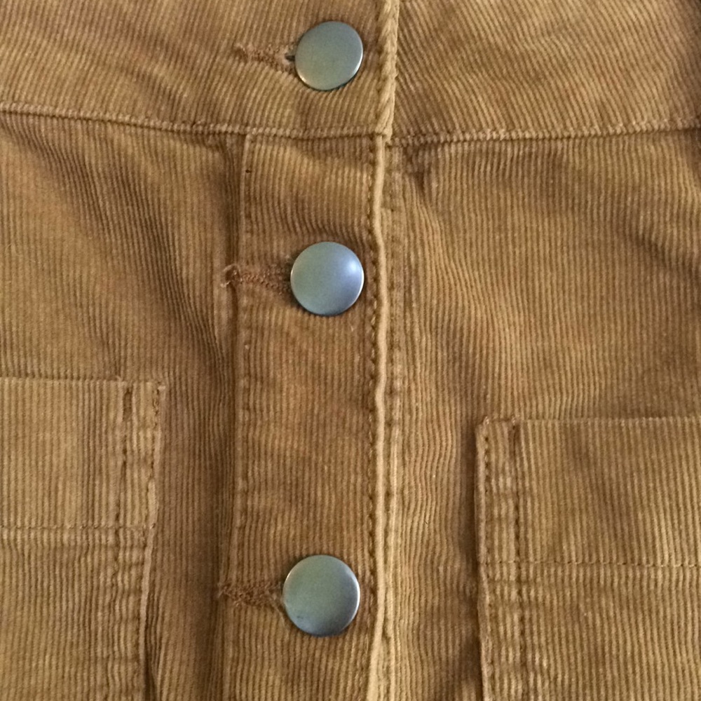Super cute Wild pearl brown corduroy skirt size 2 - Picture 5 of 6